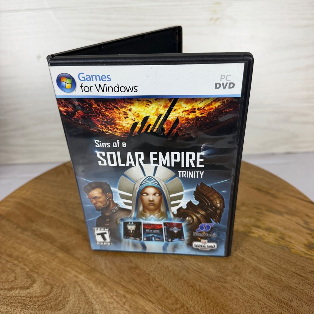 Sins of a Solar Empire Trinity PC DVD Game Stardock Ironclad Games with Manual